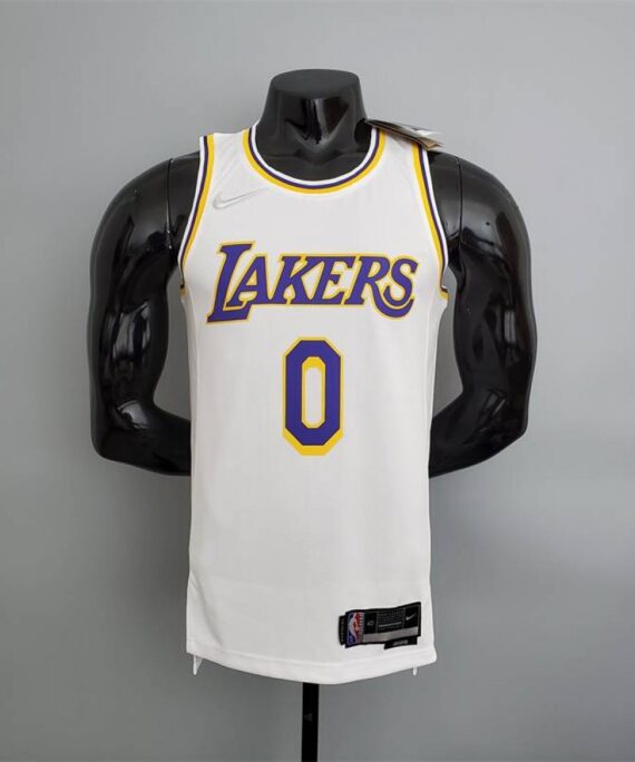 Trae Young Basketball Jersey #0 Los Angeles Lakers 75th Anniversary Edition White