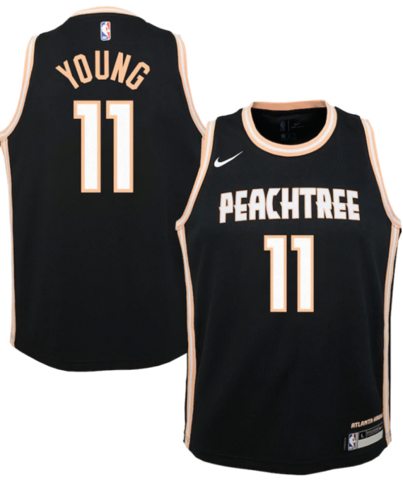 Trae Young Basketball Jersey #11 Atlanta Hawks 2019/20 Black City Edition