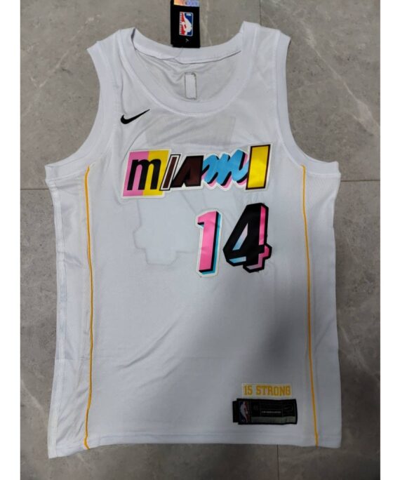 Tyler Herro Basketball Jersey#14 Miami Heat 22/23 White City Edition