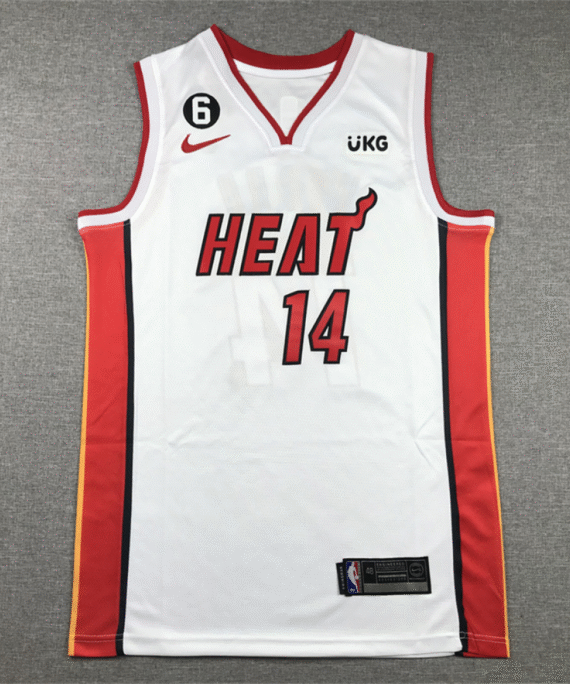 Tyler Herro Basketball Jersey #14 Miami Heat White Association Edition