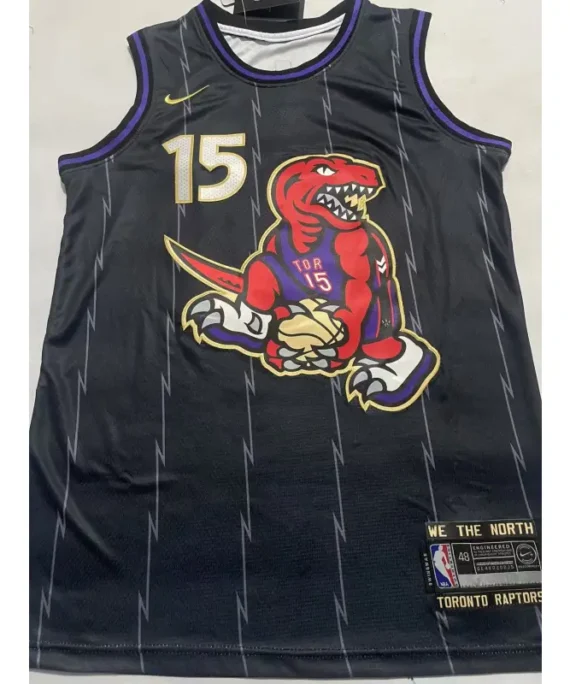 Vince Carter Basketball Jersey #15 Toronto Raptors 2025 Black City Edition