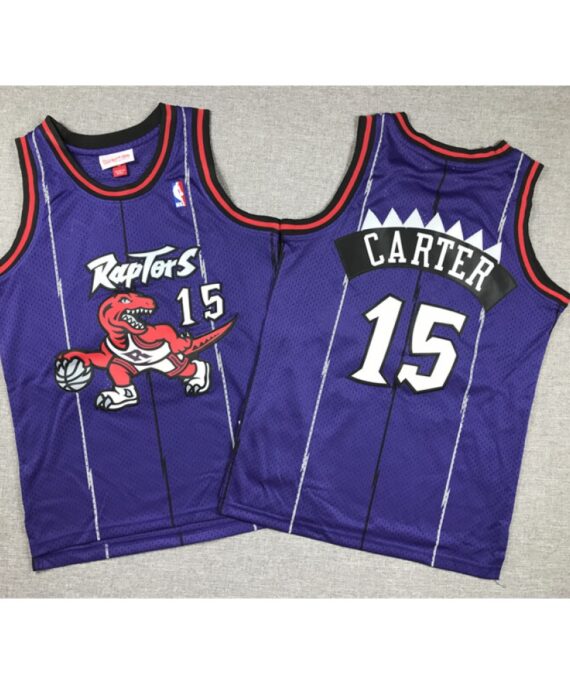 Vince Carter Basketball #15 Jersey Toronto Raptors Purple Child