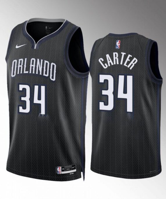 Wendell Carter Basketball Jersey#34 Orlando Magic 2022-23 Black City Edition