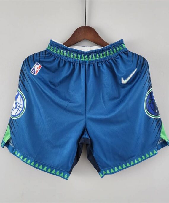 Minnesota Timberwolves 2022 City Edition Blue Pocket Shorts