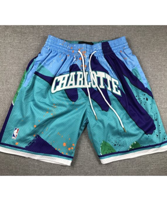 Charlotte Hornets Swingman Blue Pocket Shorts