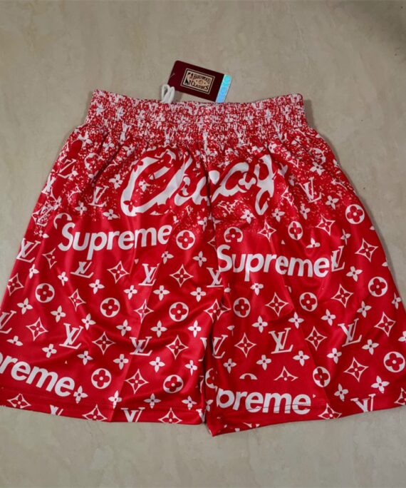 Chicago Bulls x Supreme x LV Red Pocket Shorts