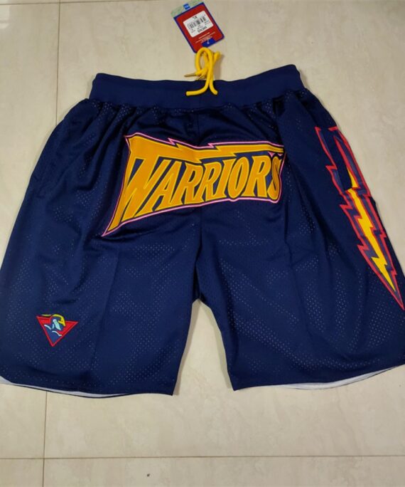 Golden State Warriors Navy Blue Pocket Shorts