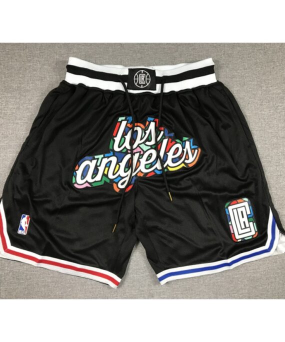 Los Angeles Clippers 2023 City Edition Black Pocket Shorts
