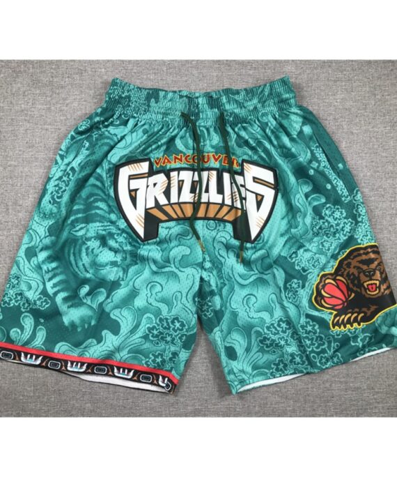 Memphis Grizzlies Green Tiger Edition Pocket Shorts