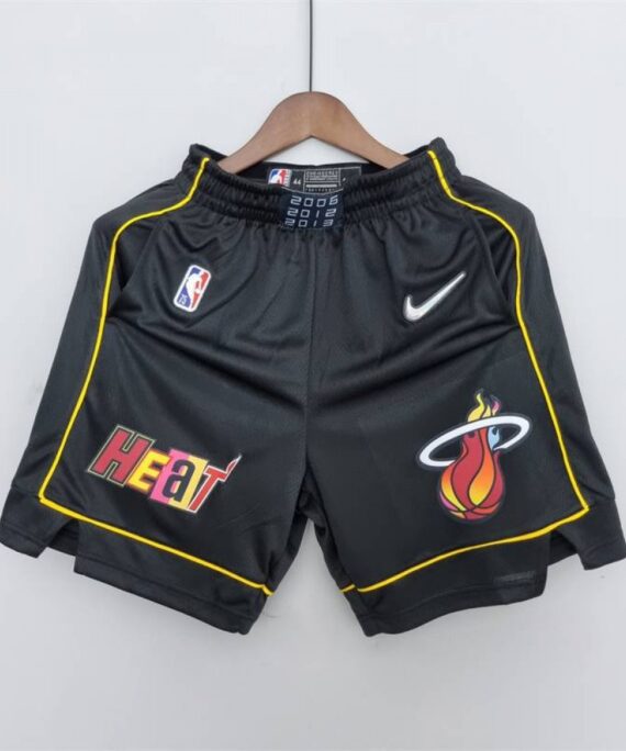 Miami Heat 2022 City Edition Black Pocket Shorts