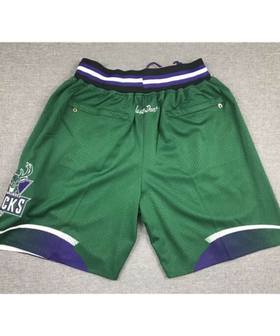 Milwaukee Bucks Green Pocket Shorts