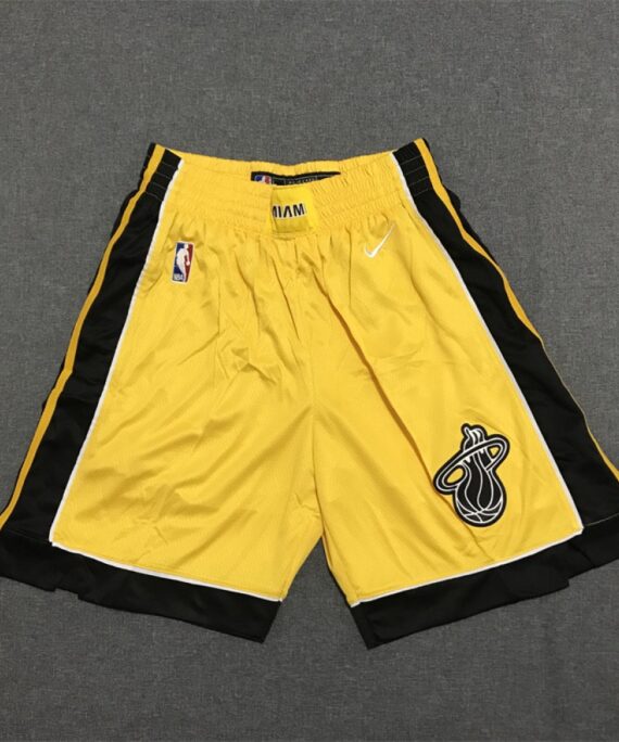 Miami Heat 20/21 Earned Edition Yellow Shorts