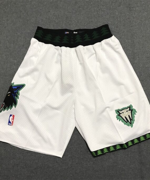 Minnesota Timberwolves Classic Edition White Shorts