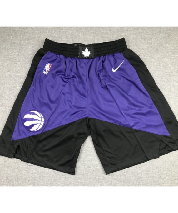 Toronto Raptors Earned Edition Purple Black Shorts