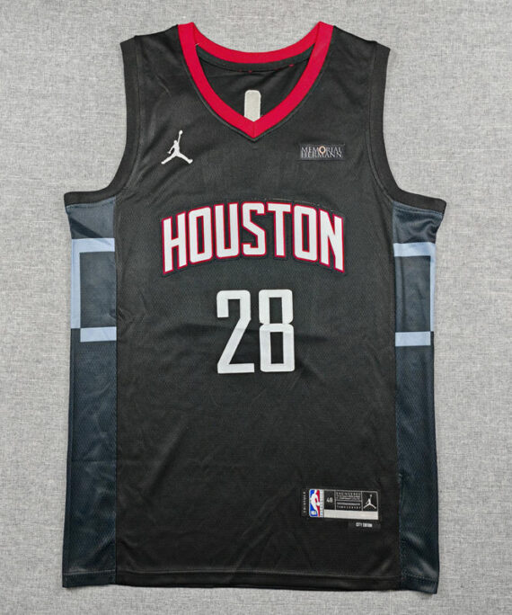 AlperenŞengün Basketball Jersey#28 Houston Rockets 2025 Black