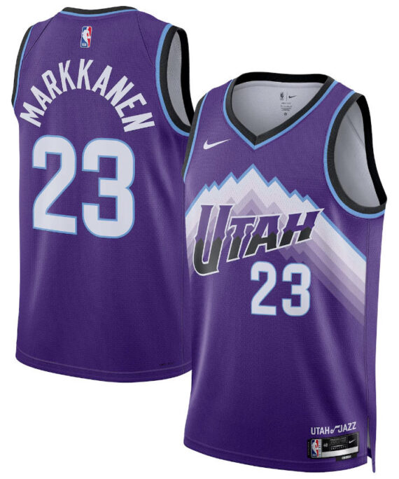 Lauri Markkanen Basketball Jersey#23 Utah Jazz 2026 Purple