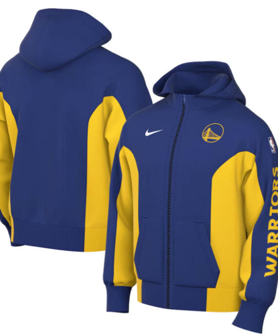 Golden State Warriors Jacket With Hood Blue 2025