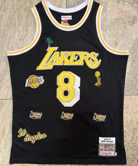 (Alta Calidad) Kobe Bryant #24 Los Angeles Lakers Black Basketball Jersey