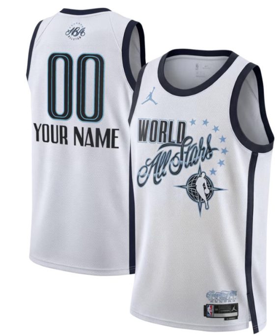 (Alta Calidad) All-Star 2026 Swingman White Basketball Jersey (Personalizable)