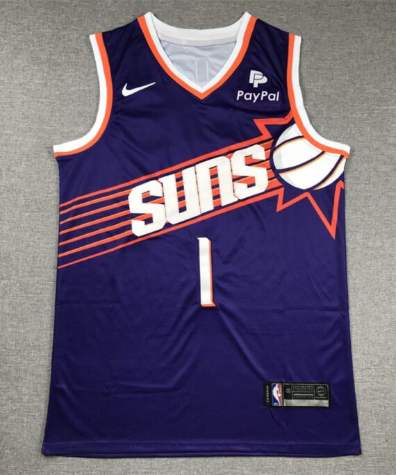 Devin Booker Basketball Jersey #1 Phoenix Suns 2024 Purple