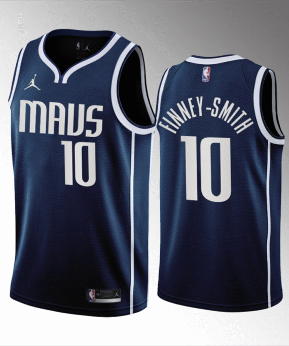 Dorian Finney-Smith Basketball Jersey #10 Dallas Mavericks 2023 Blue Statement Edition