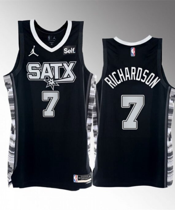 Josh Richardson Basketball Jersey #7 San Antonio Spurs 2023 Statement Edition