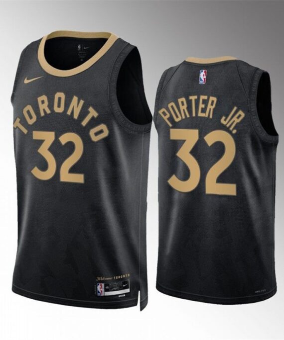 Otto Porter Jr.Basketball Jersey#32 Toronto Raptors 2023 Black City Edition