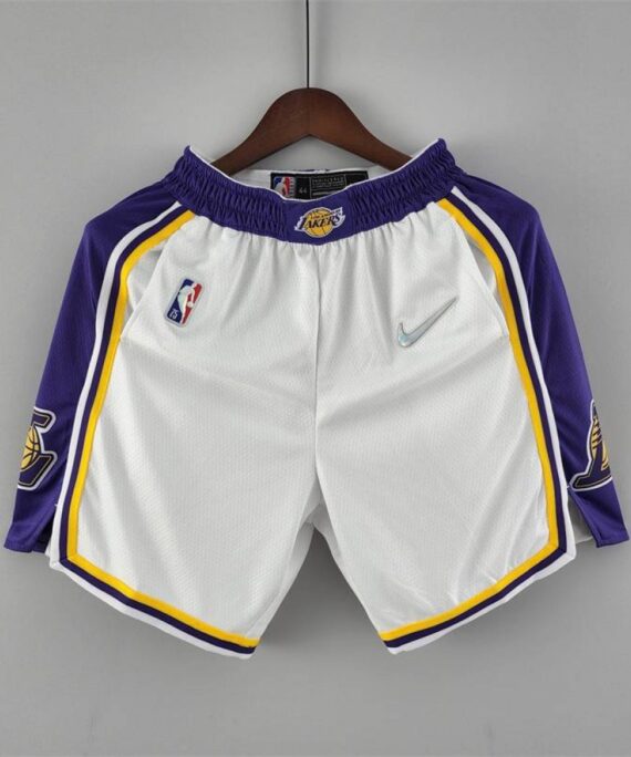 Los Angeles Lakers 75th Anniversary Edition White Pocket Shorts